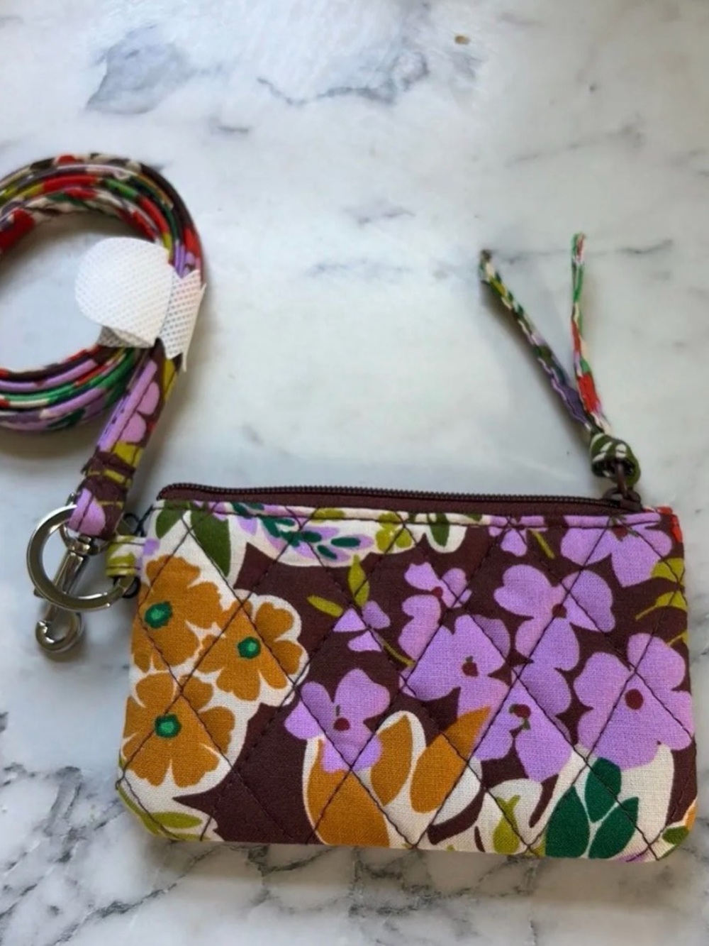 Vera Bradley lanyard and badge holder NWT
